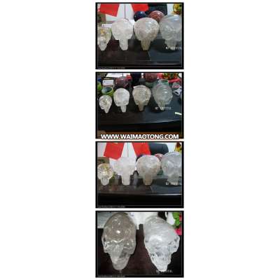 Hot wholesale white Crystal skull for collection or fengshui