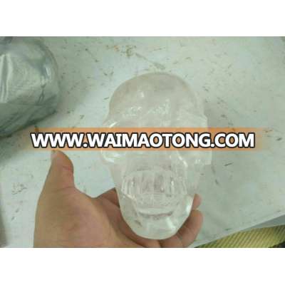 Hot wholesale healing clear quartz crystal gemstone human skulls