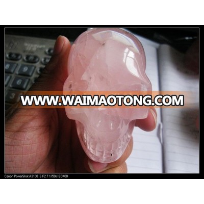 Nature Crystal skull hand carved natural quartz